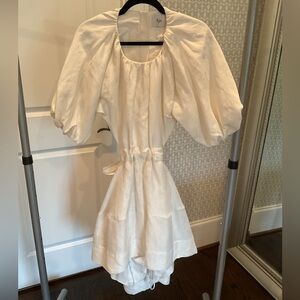 AJE white mini dress